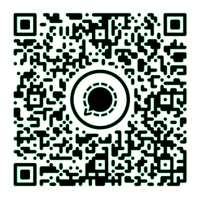 QR code to get in touch via Signal app